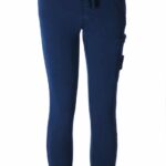 STONE ISLAND – Fleece pants bleu foncé (35369)