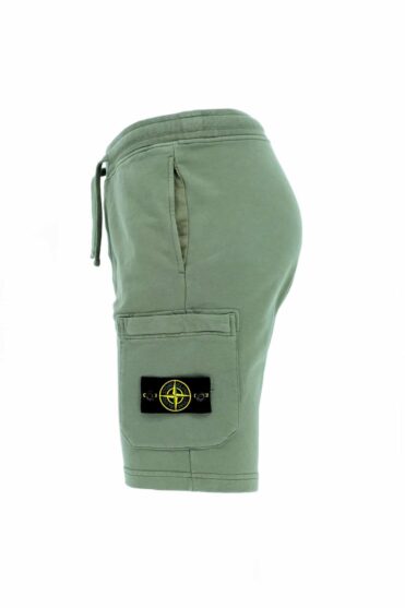 STONE ISLAND – Fleece shorts groen (37031)