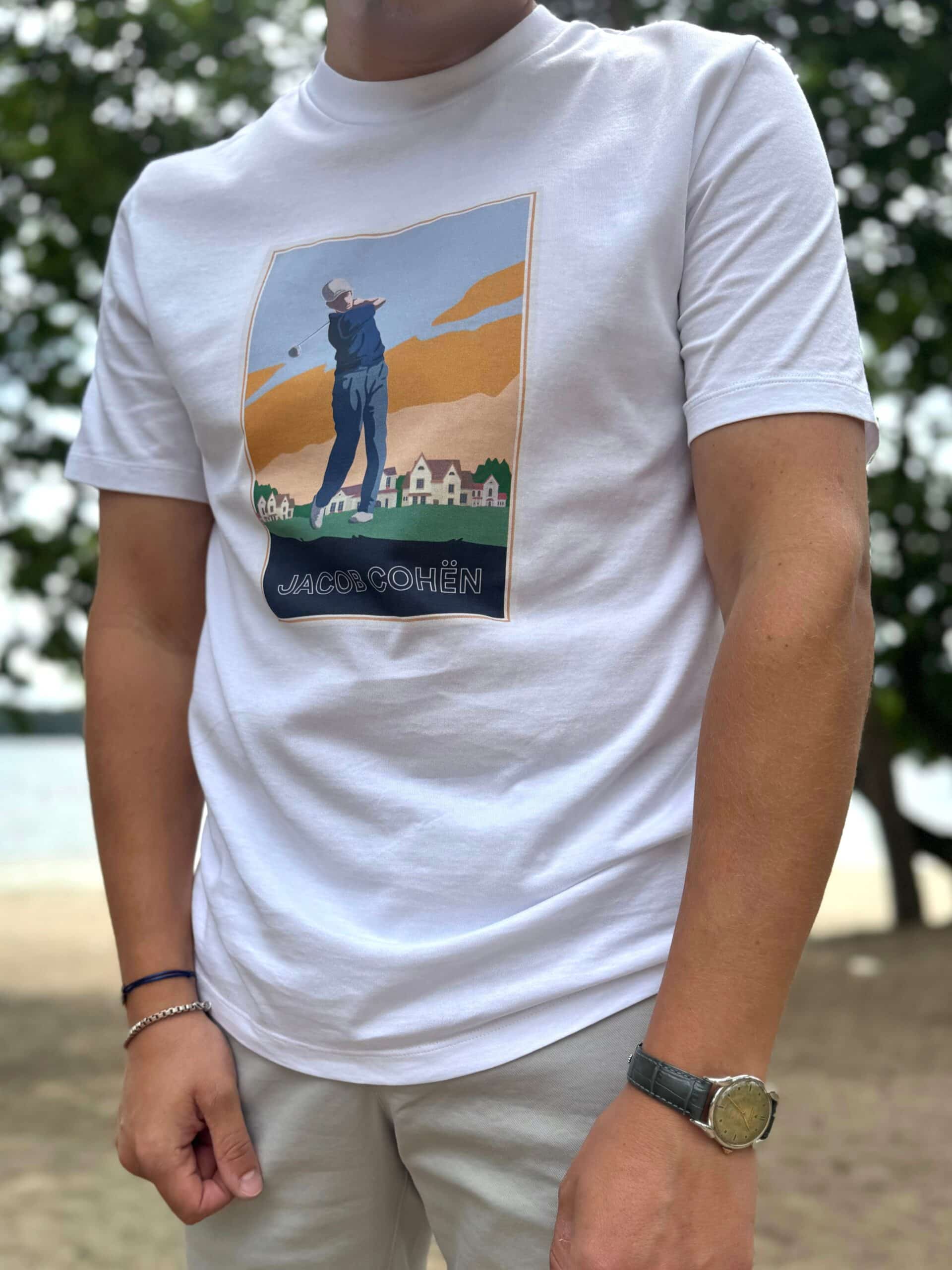 Jacob Cohën - Escape T-shirt blanc (42247) Jacob Cohën - Escape T-shirt blanc (42247)