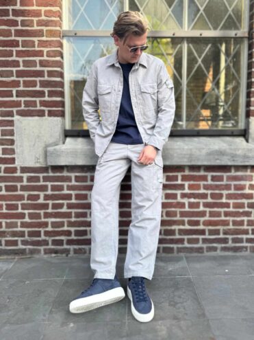 STONE ISLAND - GHOST CARGO BROEK LICHTGRIJS (42599) STONE ISLAND - GHOST CARGO BROEK LICHTGRIJS (42599)