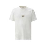 C.P. Company – 30/1 T-shirt met logo van jersey off white (38849)