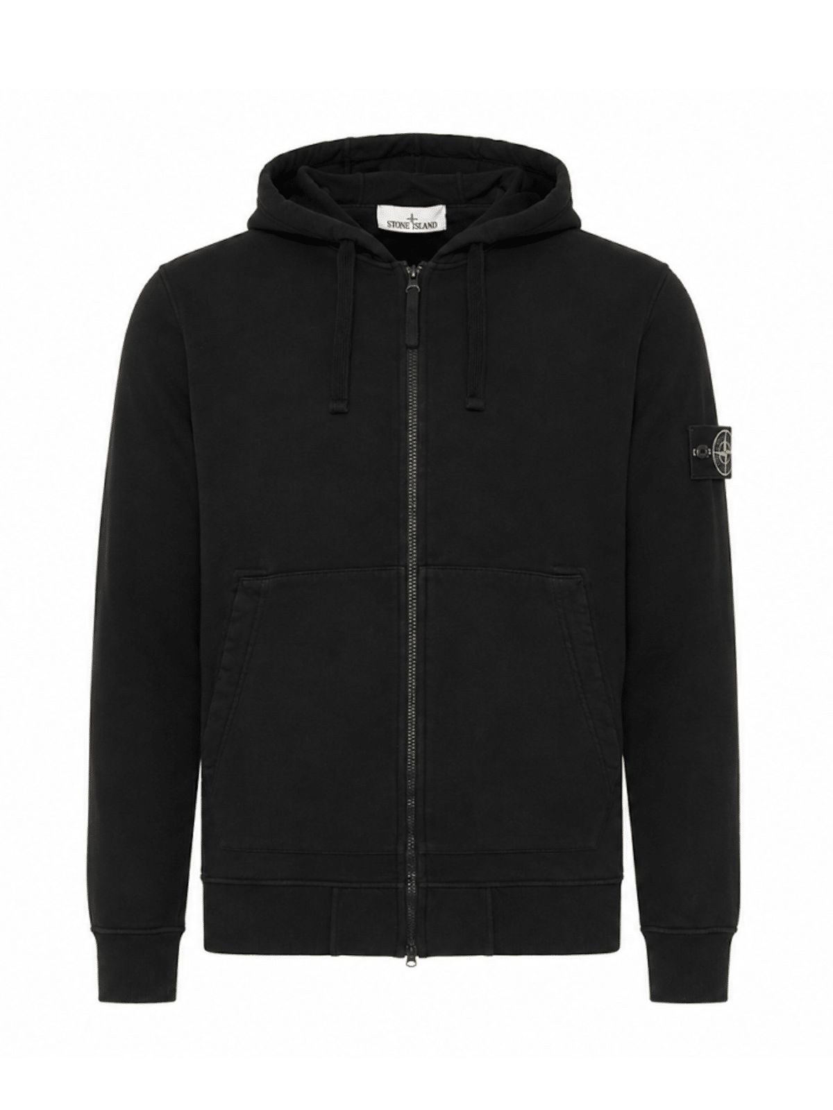 STONE ISLAND SWEAT À CAPUCHE NOIR (43367) STONE ISLAND SWEAT À CAPUCHE NOIR (43367)