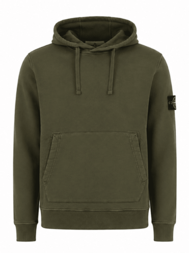 STONE ISLAND HOODIE SWEATER GREEN (43368)