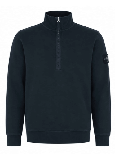 STONE ISLAND - HALF ZIP SWEATER NAVY (43371)