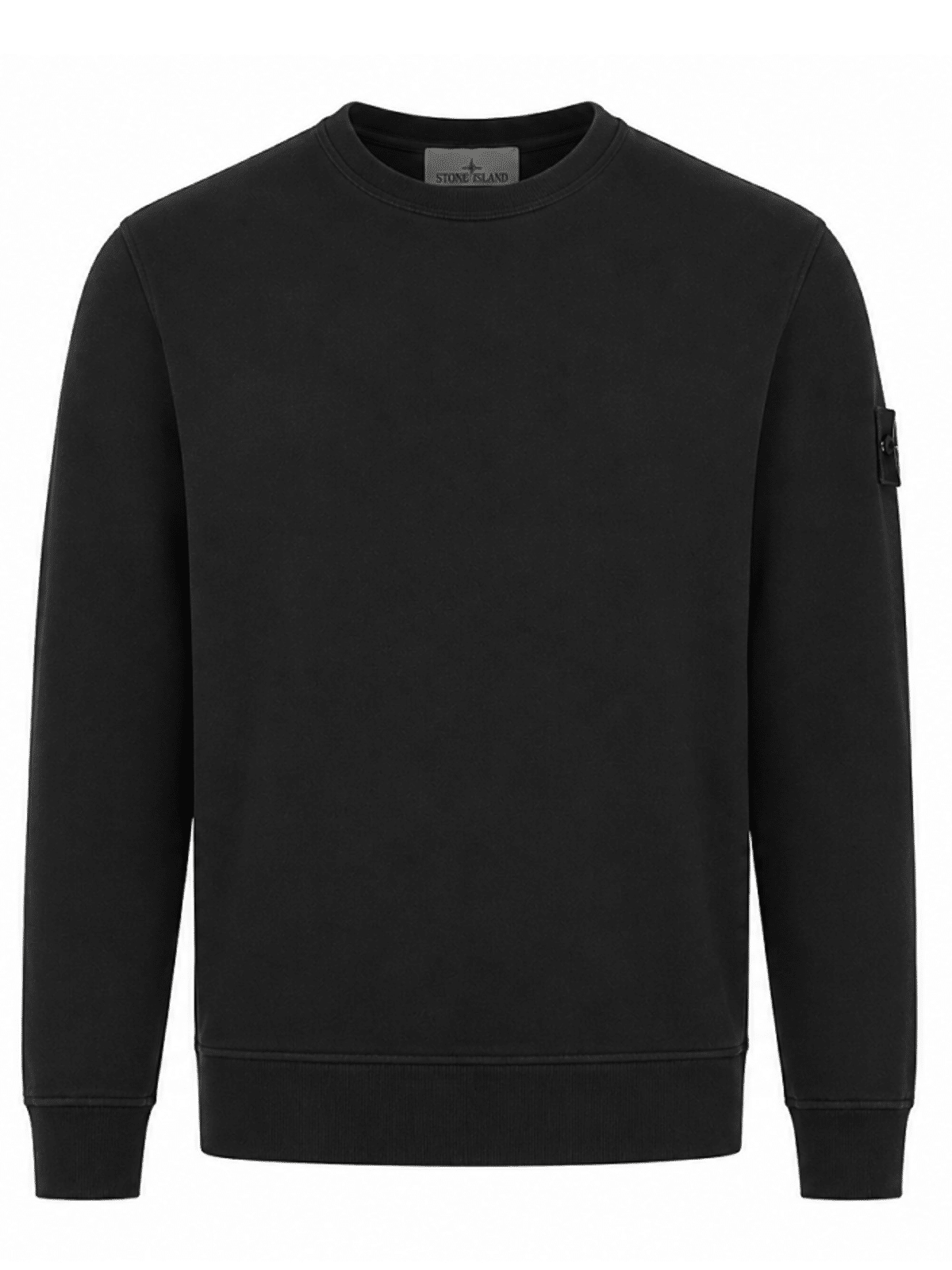 STONE ISLAND - CREWNECK SWEATSHIRT BLACK (43373) STONE ISLAND - CREWNECK SWEATSHIRT BLACK (43373)