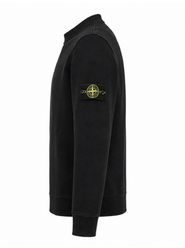 STONE ISLAND - CREWNECK SWEATSHIRT BLACK (43373) STONE ISLAND - CREWNECK SWEATSHIRT BLACK (43373)