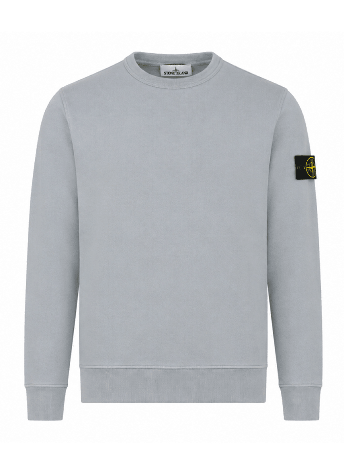 STONE ISLAND CREWNECK SWEATSHIRT MEDIUM GREY (43374) STONE ISLAND CREWNECK SWEATSHIRT MEDIUM GREY (43374)
