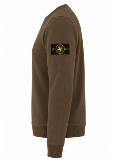 STONE ISLAND - Crewneck sweater bruin (43376) STONE ISLAND - Crewneck sweater bruin (43376)