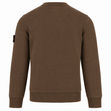 STONE ISLAND - Crewneck sweater bruin (43376) STONE ISLAND - Crewneck sweater bruin (43376)