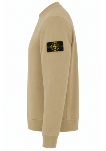 STONE ISLAND - Sweat-shirt à col rond beige (43377)