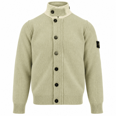 STONE ISLAND - Regular Fit vest met rits en knoopsluiting (43390)