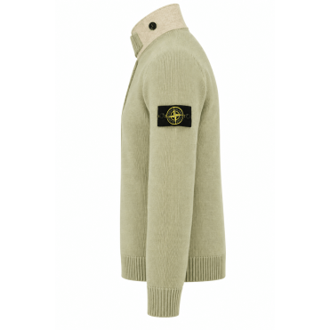 STONE ISLAND - Regular Fit Strickpullover mit Reißverschluss und Knopfleiste (43390) STONE ISLAND - Regular Fit Strickpullover mit Reißverschluss und Knopfleiste (43390)