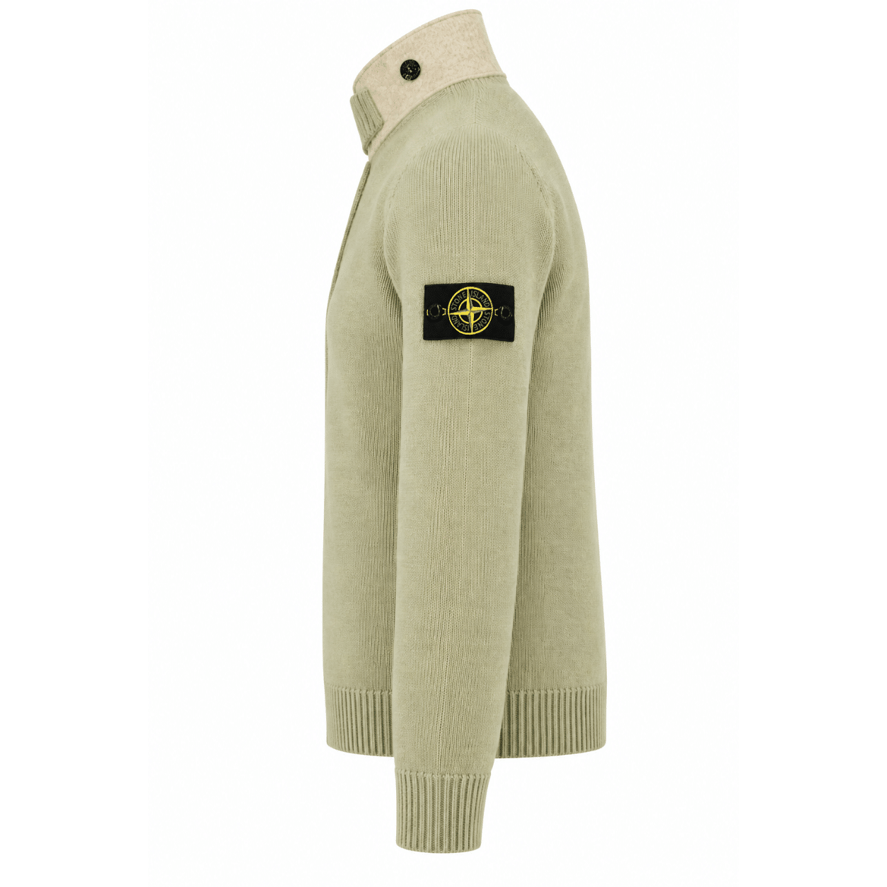 STONE ISLAND - Regular Fit Strickpullover mit Reißverschluss und Knopfleiste (43390) STONE ISLAND - Regular Fit Strickpullover mit Reißverschluss und Knopfleiste (43390)