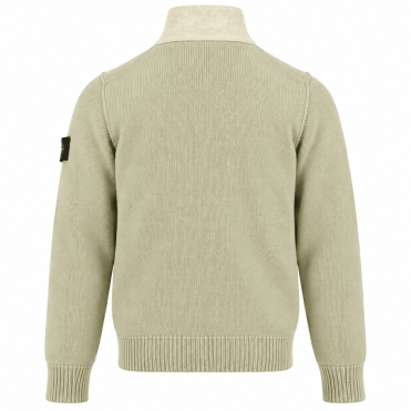 STONE ISLAND - Regular Fit Strickpullover mit Reißverschluss und Knopfleiste (43390) STONE ISLAND - Regular Fit Strickpullover mit Reißverschluss und Knopfleiste (43390)