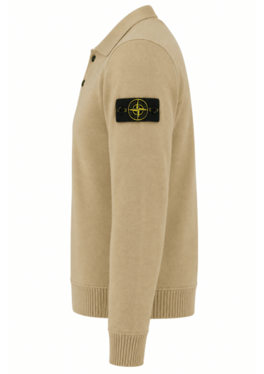 STONE ISLAND - Polo trui beige (43396)