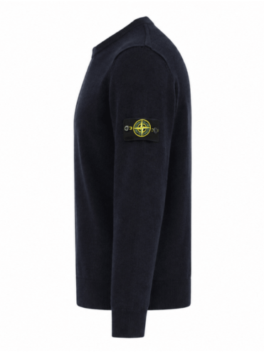 STONE ISLAND CREWNECK SWEATER DARK BLUE (43400) STONE ISLAND CREWNECK SWEATER DARK BLUE (43400)