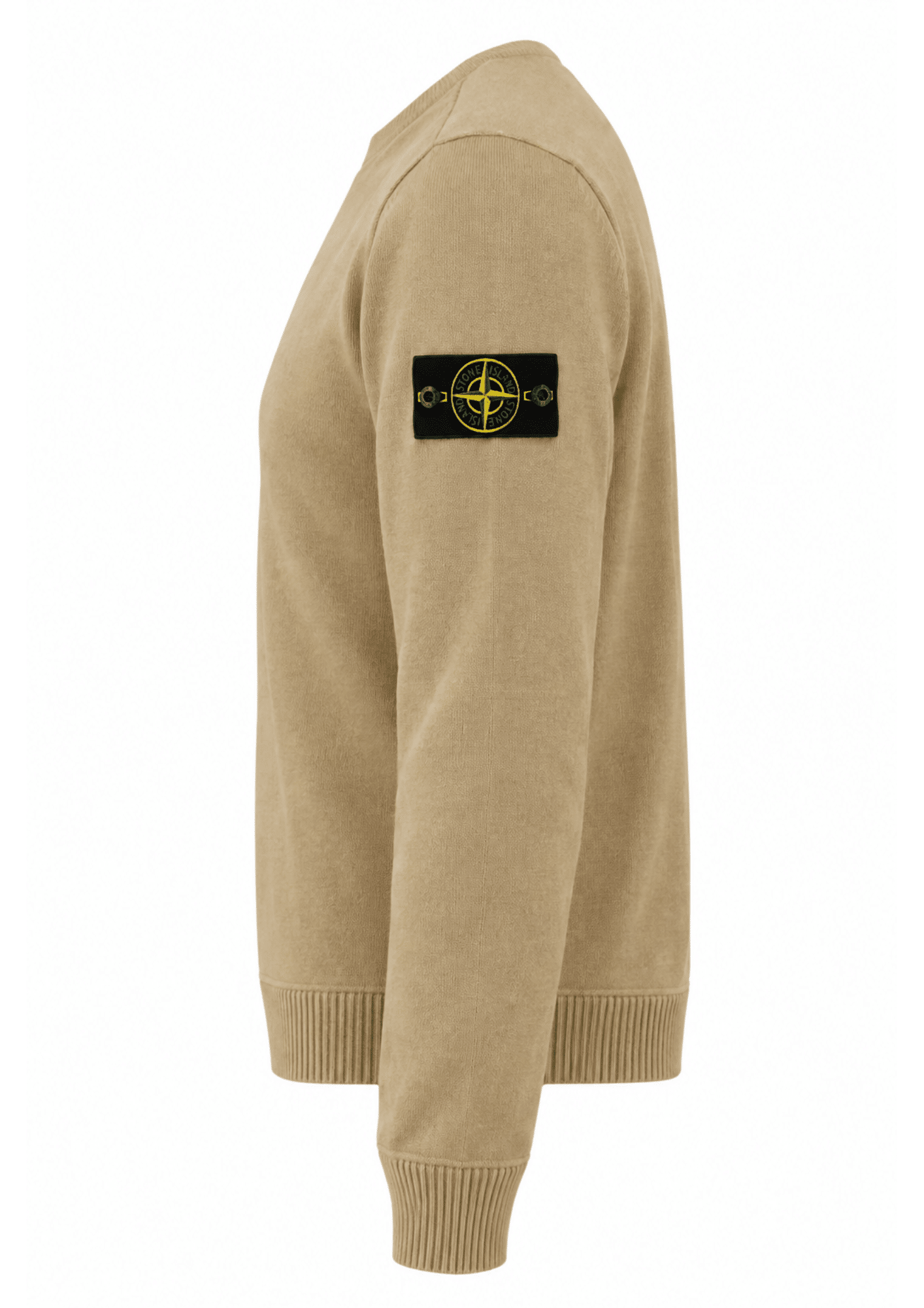STONE ISLAND - Pull col rond sable (43401) STONE ISLAND - Pull col rond sable (43401)