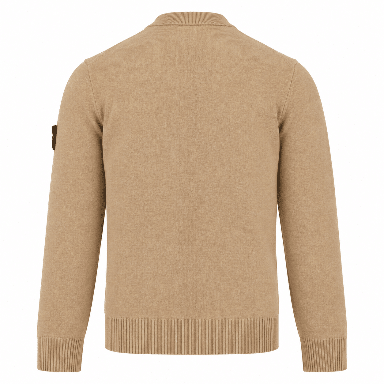 STONE ISLAND - Pull col rond sable (43401) STONE ISLAND - Pull col rond sable (43401)