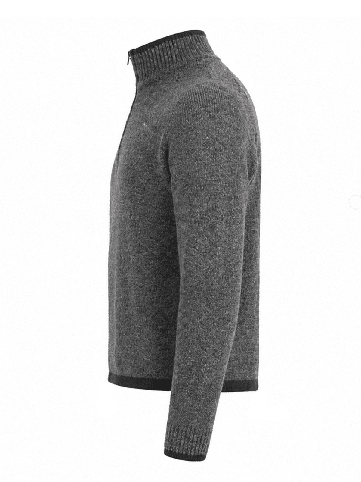 STONE ISLAND - STELLINA WOOL HALF ZIP SWEATER GRIJS (43403) STONE ISLAND - STELLINA WOOL HALF ZIP SWEATER GRIJS (43403)