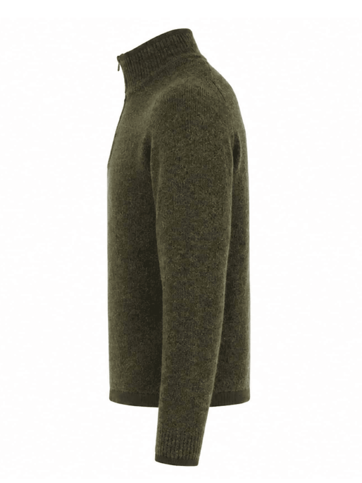 STONE ISLAND - STELLINA WOOL HALF ZIP SWEATER DONKERGROEN / BRUIN (43404) STONE ISLAND - STELLINA WOOL HALF ZIP SWEATER DONKERGROEN / BRUIN (43404)