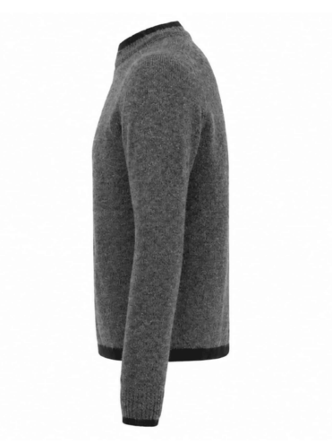 STONE ISLAND - STELLINA KNIT CREWNECK SWEATER GRAY (43405) STONE ISLAND - STELLINA KNIT CREWNECK SWEATER GRAY (43405)