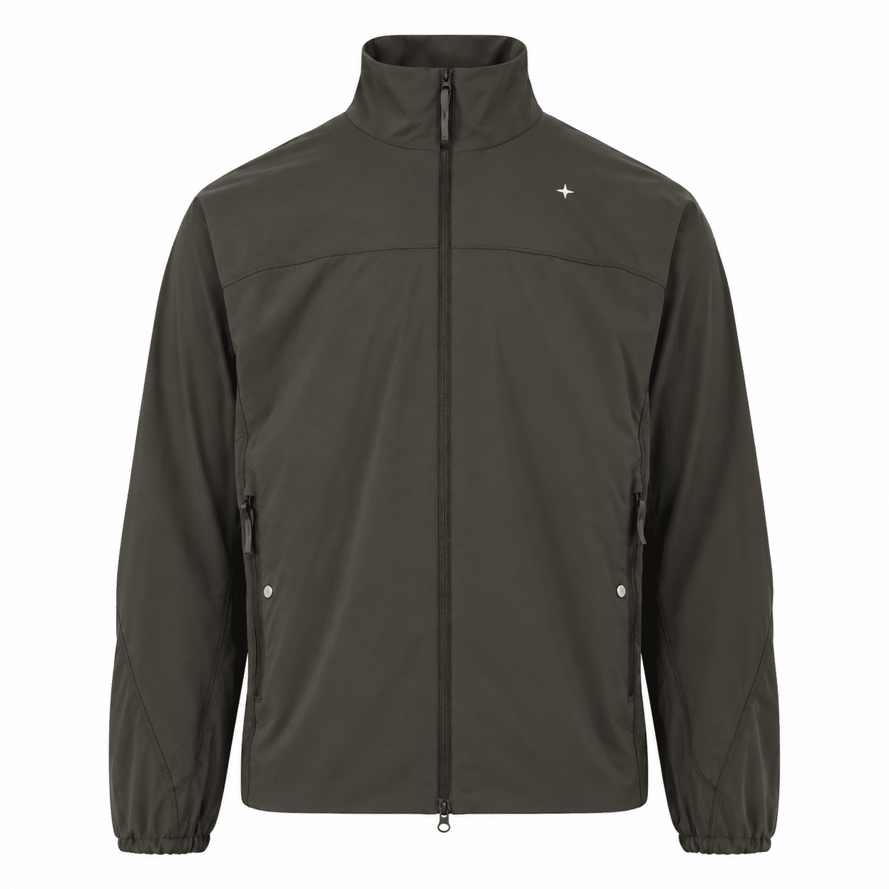 STONE ISLAND - Surchemise Loose Fit zippée gris anthracite (43407) STONE ISLAND - Surchemise Loose Fit zippée gris anthracite (43407)