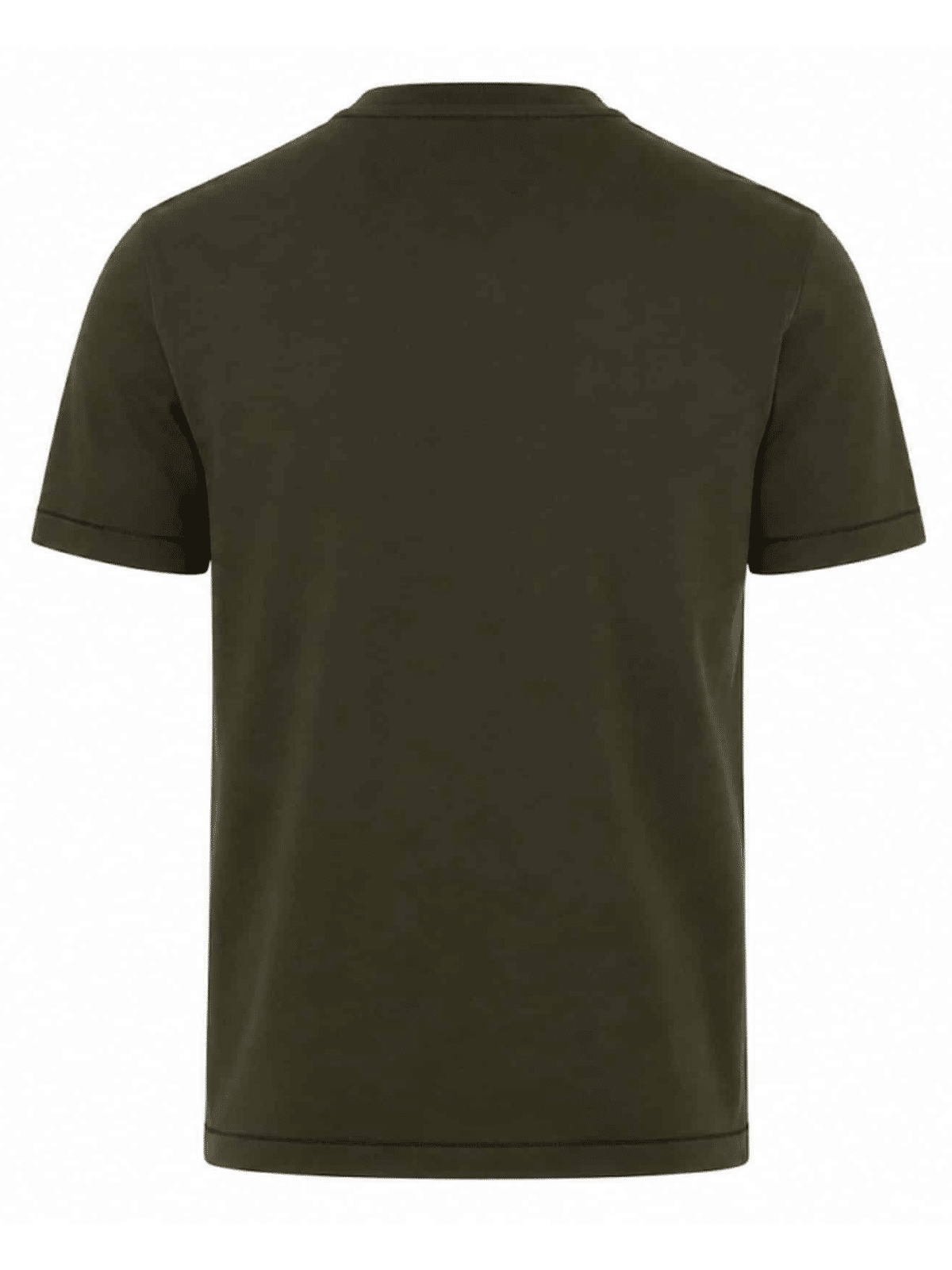 STONE ISLAND - COTTON JERSEY DONKERGROEN / BRUIN (43421) STONE ISLAND - COTTON JERSEY DONKERGROEN / BRUIN (43421)