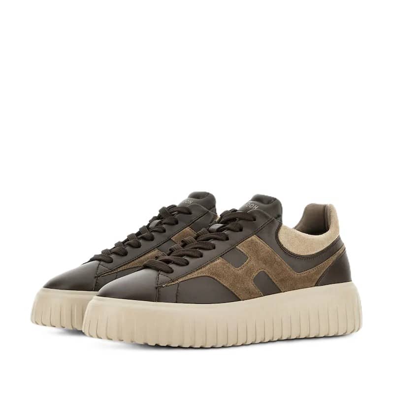 HOGAN - H-Stripes Sneaker Bruin (43437) HOGAN - H-Stripes Sneaker Bruin (43437)
