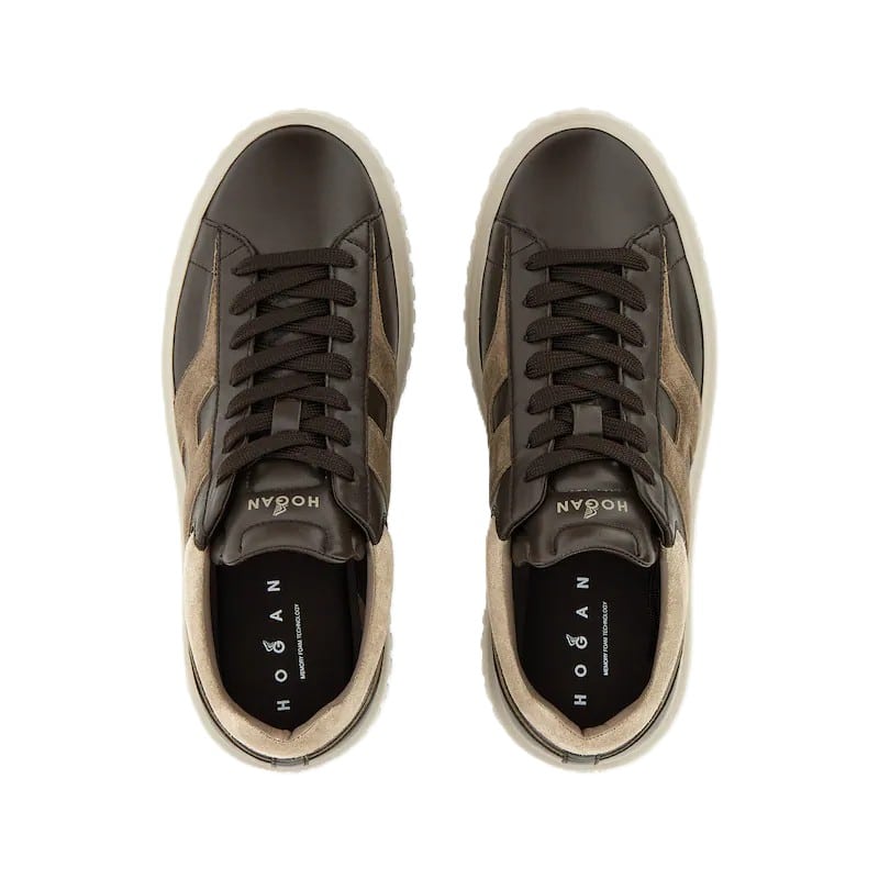 HOGAN - H-Stripes Sneaker Bruin (43437) HOGAN - H-Stripes Sneaker Bruin (43437)