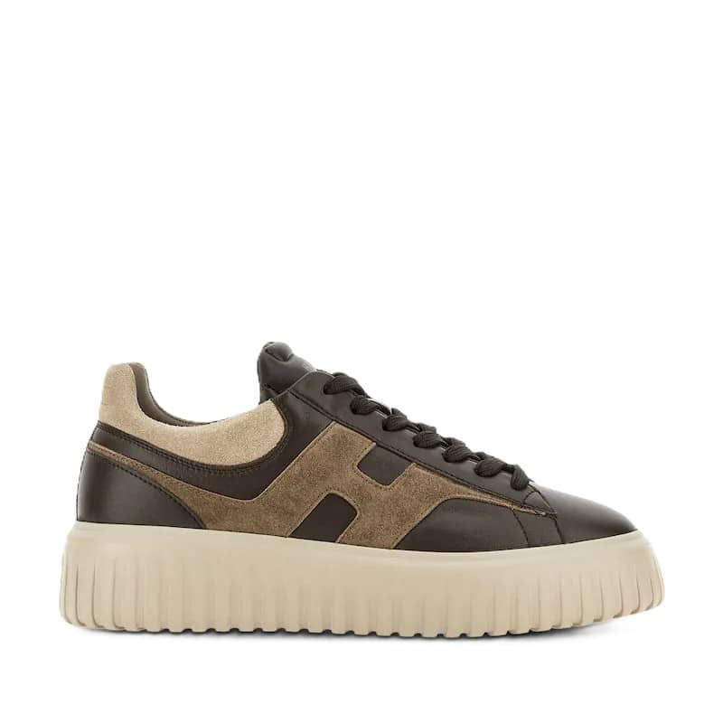 HOGAN - H-Stripes Sneaker Bruin (43437) HOGAN - H-Stripes Sneaker Bruin (43437)