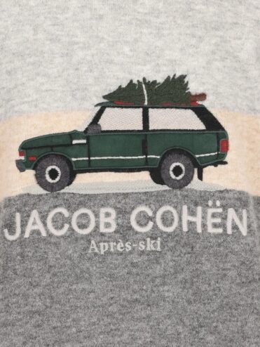 JACOB COHËN APRÈS-SKI INTARSIA SWEATER GREY (43341) JACOB COHËN APRÈS-SKI INTARSIA SWEATER GREY (43341)