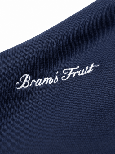 BRAM’S FRUIT - Script Logo Full Zip marineblauw (43170) BRAM’S FRUIT - Script Logo Full Zip marineblauw (43170)