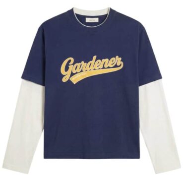 Brams Fruit - T-shirt Double Layer à Manches Longues Bleu Foncé (43172)