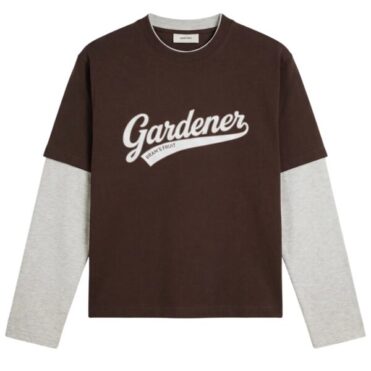 Brams Fruit - T-shirt Double Layer à Manches Longues Marron (43173)