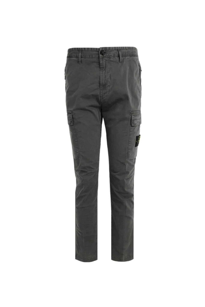 Pantalon Habillé Smart Taille Haute Gris Foncé / Gris – Taille L – Confort & Style Professionnel