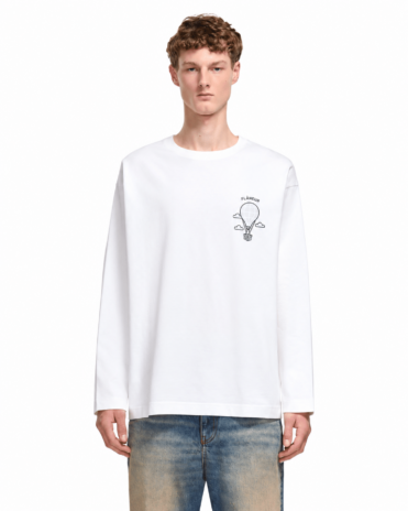 FLÂNEUR - Longsleeve Balloon blanc (43357)