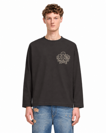 FLÂNEUR - Happy Flower longsleeve bruin (43427)