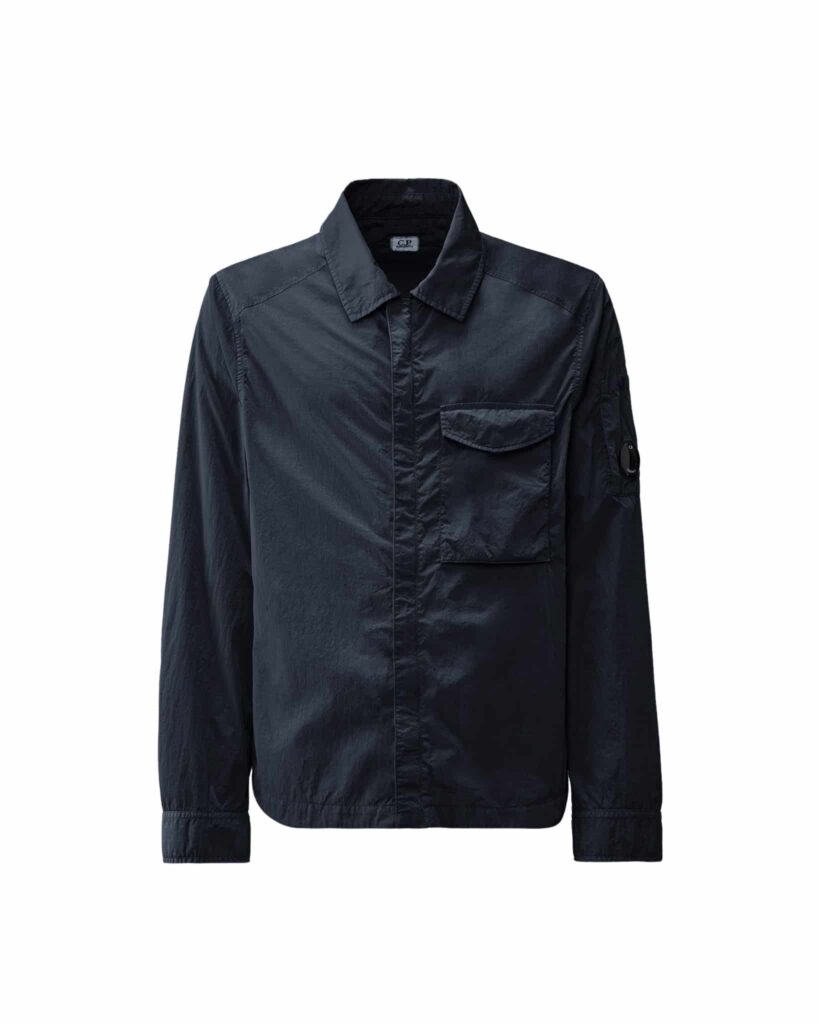 おー太郎シーピーカンパニーCHROME-R POKET OVERSHIRT C.P. Company - Chrome-R Pocket Overshirt dark blue (38868