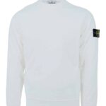 STONE ISLAND – Sweatshirt ‘old’ treatment white (38763)