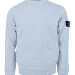 STONE ISLAND – Sweatshirt ‘old’ treatment sky blue (38765)