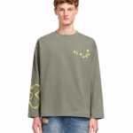 FLÂNEUR - Blossom longsleeve khaki (43431)