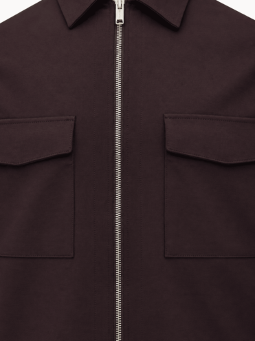 GENTI - Oaks overshirt burgundy (43250)
