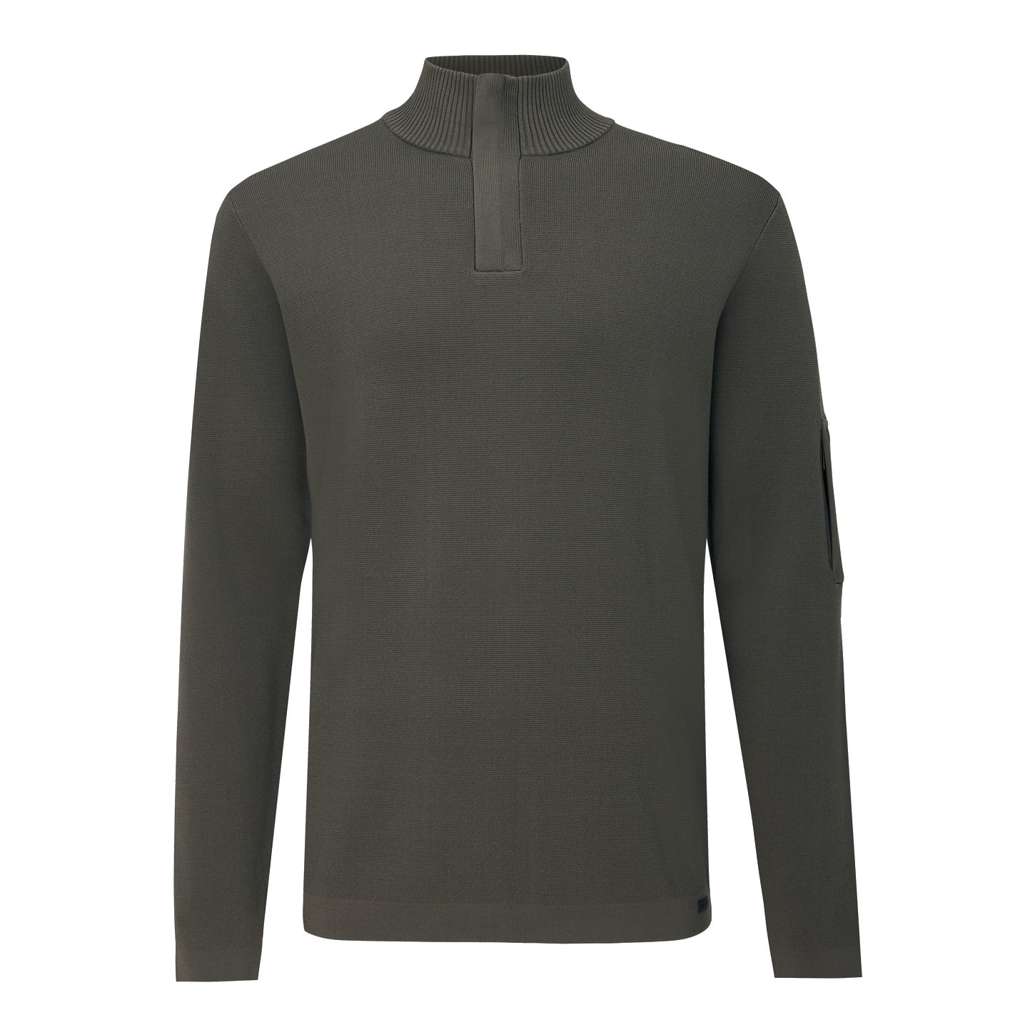 GENTI - Turtle Zip longsleeve groen (43259) GENTI - Turtle Zip longsleeve groen (43259)