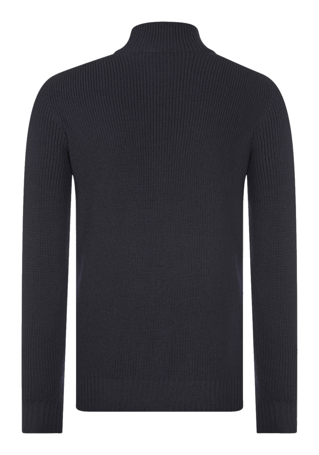 GRAN SASSO - Rain Wool Mock Zip dark blue (43464) GRAN SASSO - Rain Wool Mock Zip dark blue (43464)