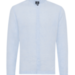 GENTI – Linnen Overhemd lichtblauw (38793)