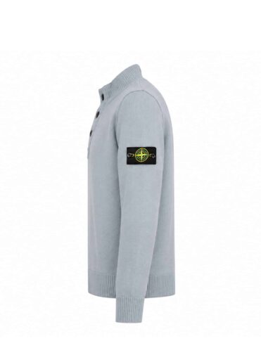 STONE ISLAND - HALF ZIP KNIT JUMPER LICHTBLAUW (43392) STONE ISLAND - HALF ZIP KNIT JUMPER LICHTBLAUW (43392)