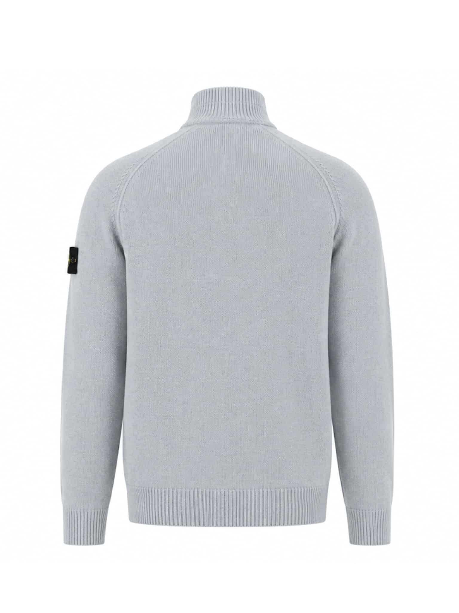 STONE ISLAND - HALF ZIP KNIT JUMPER LICHTBLAUW (43392) STONE ISLAND - HALF ZIP KNIT JUMPER LICHTBLAUW (43392)