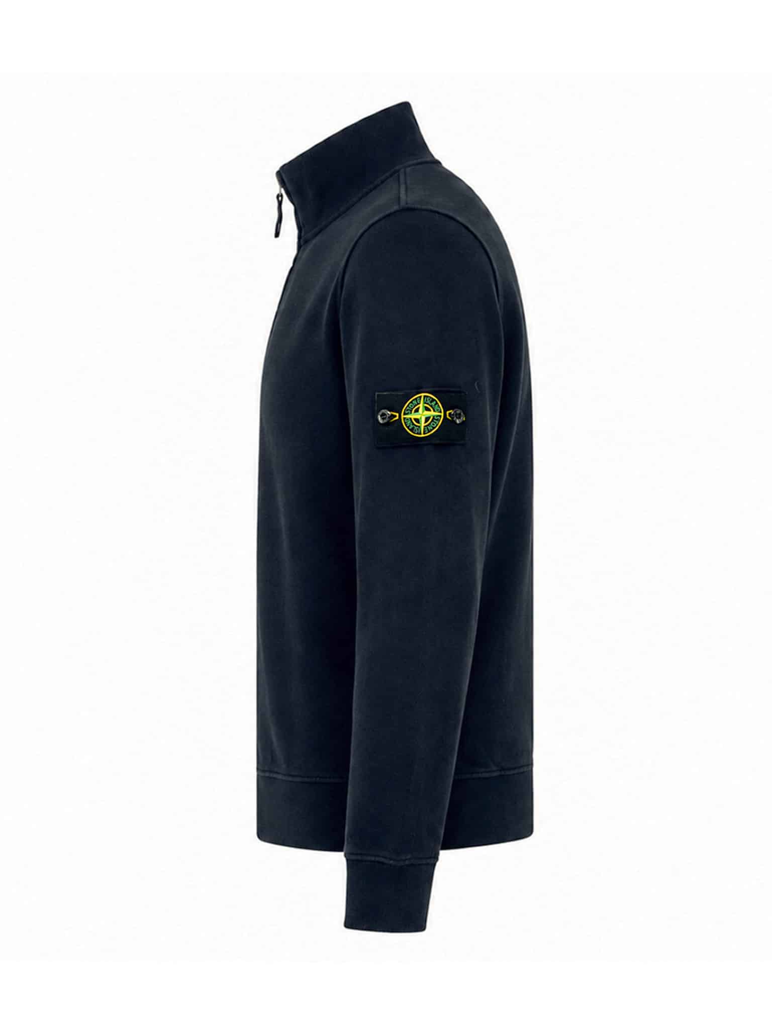 STONE ISLAND - HALF ZIP SWEATER NAVY (43371) STONE ISLAND - HALF ZIP SWEATER NAVY (43371)