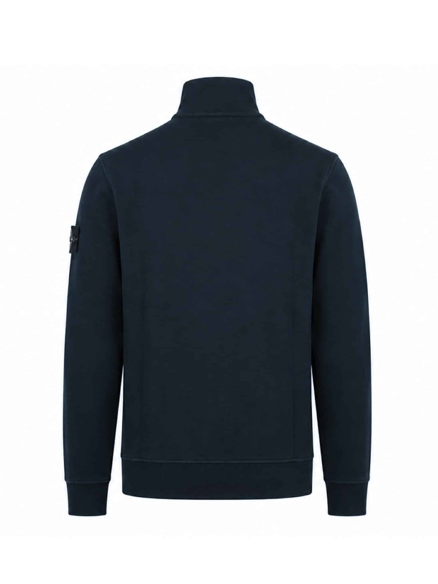 STONE ISLAND - HALF ZIP SWEATER NAVY (43371) STONE ISLAND - HALF ZIP SWEATER NAVY (43371)