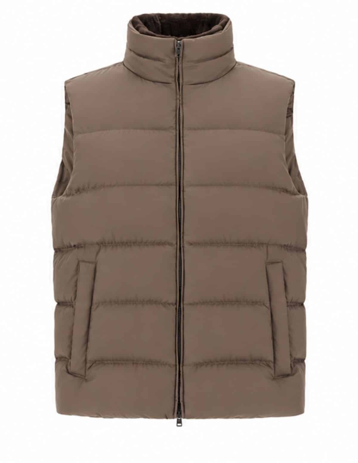 HERNO - Bodywarmer donker taupe (43745) HERNO - Bodywarmer donker taupe (43745)